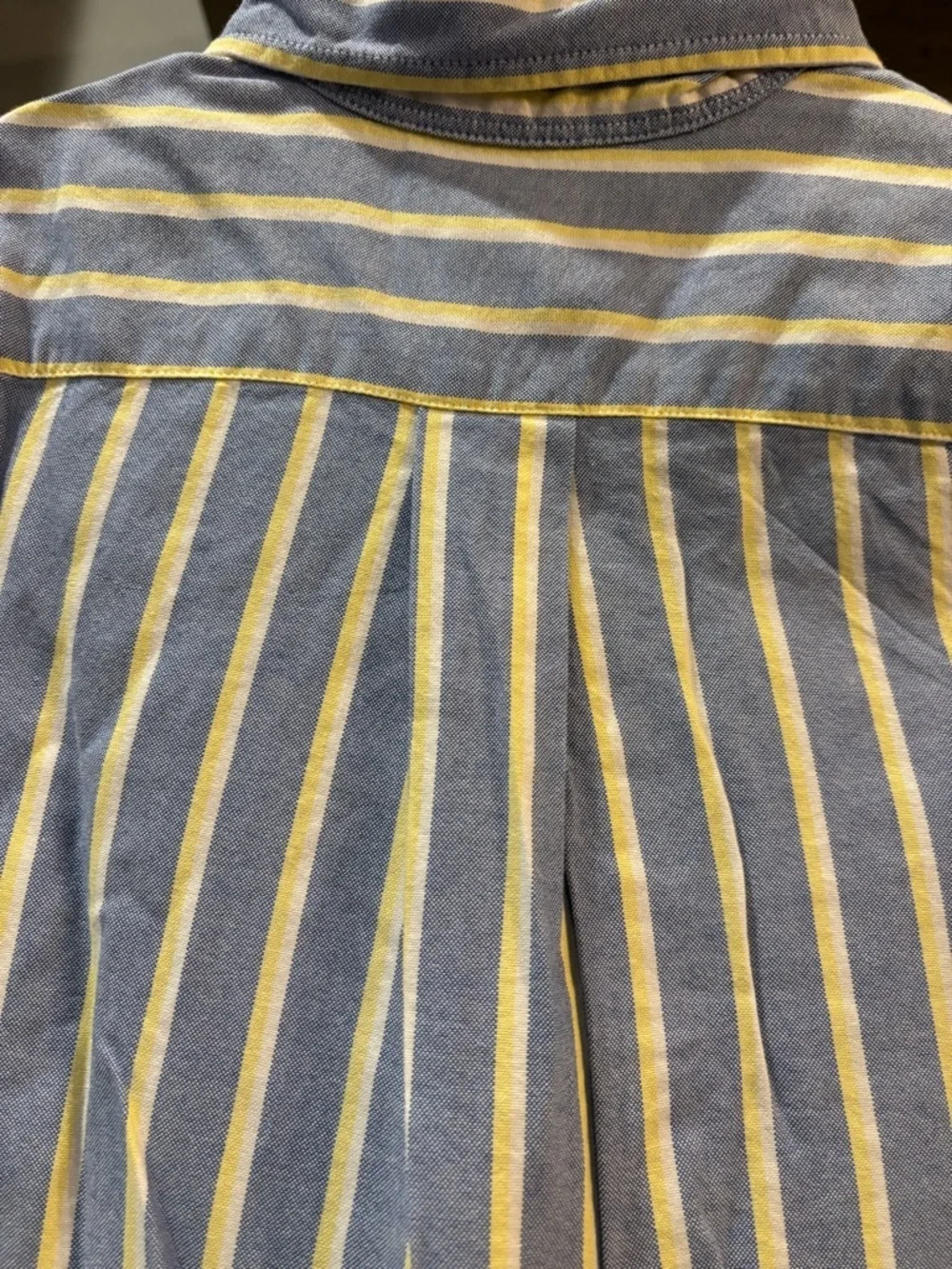 Ralph Lauren Blue and Yellow Striped Button-Down Shirt boys size small / 8